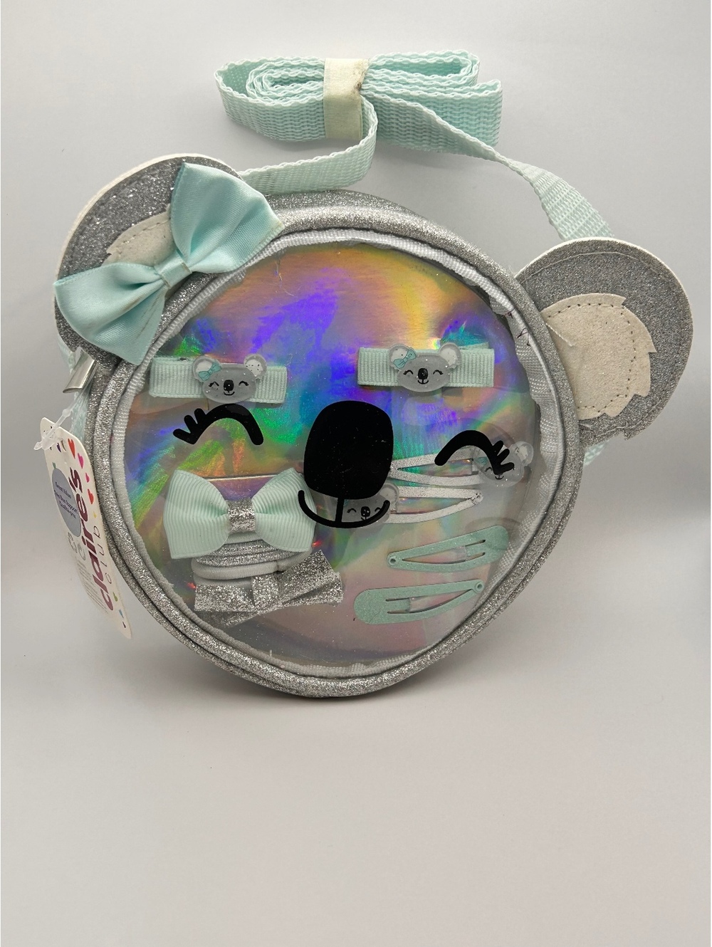 Claire's Kids Koala Face Crossbody Bag with Hair Accessories